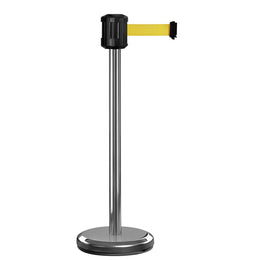 Poteau de guidage extérieur à sangle 2m – Base lestée inox, sans ancrage