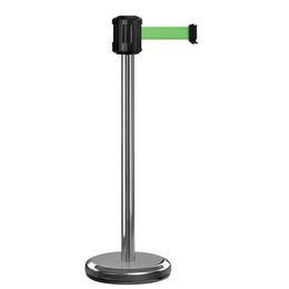 Poteau de guidage extérieur à sangle 2m – Base lestée inox, sans ancrage