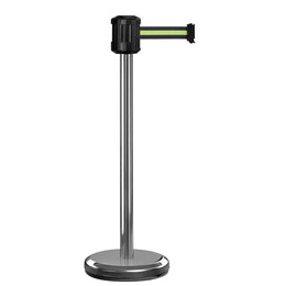 Poteau de guidage extérieur à sangle 2m – Base lestée inox, sans ancrage
