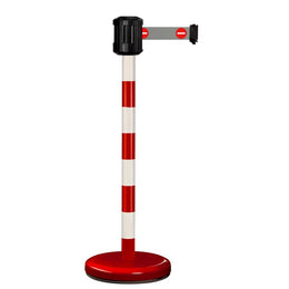 Poteau de guidage extérieur à sangle 2m – Base lestée inox, sans ancrage