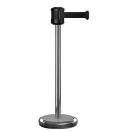 Poteau de guidage extérieur à sangle 2m – Base lestée inox, sans ancrage