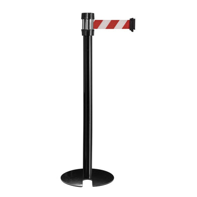 Poteau de guidage empilable à sangle 2m - base plate