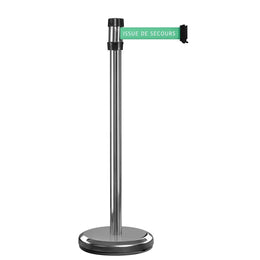 Poteau de balisage RS2 intérieur à sangle 2m
