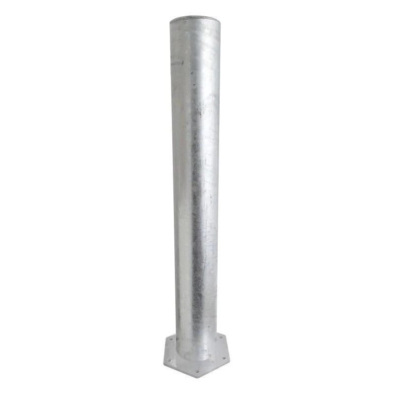 Poteau de protection acier galvanisé avec platine - 159mm