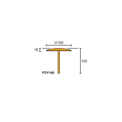 Clou de voirie acier inoxydable