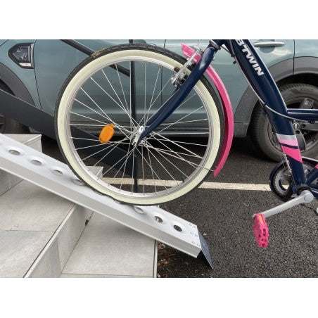 Rampe pliante pour cycles en aluminium avec sac de transport