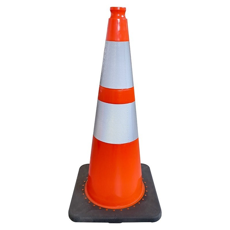 Cône de balisage lesté PVC