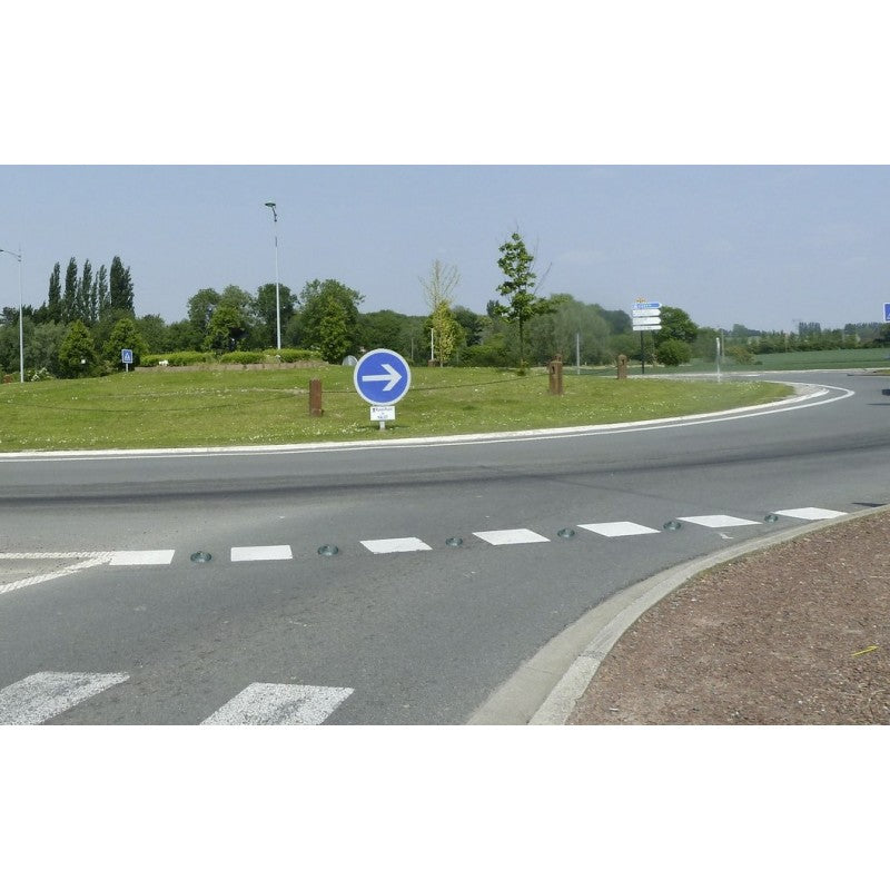 Plot réflecteur en verre