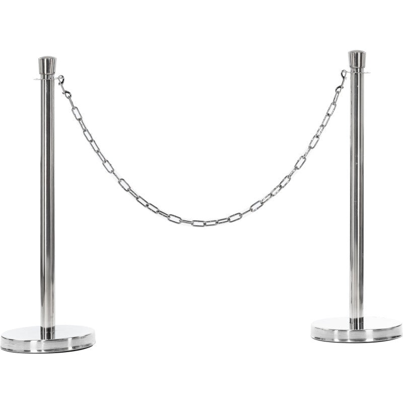 Kit poteaux de guidage avec chaine 2m