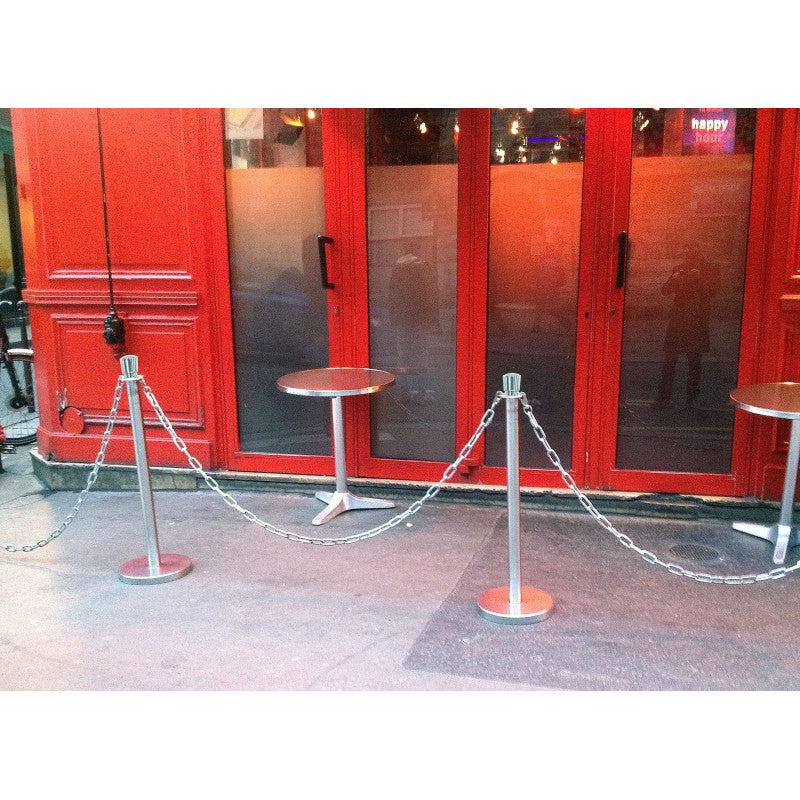 Kit poteaux de guidage avec chaine 2m