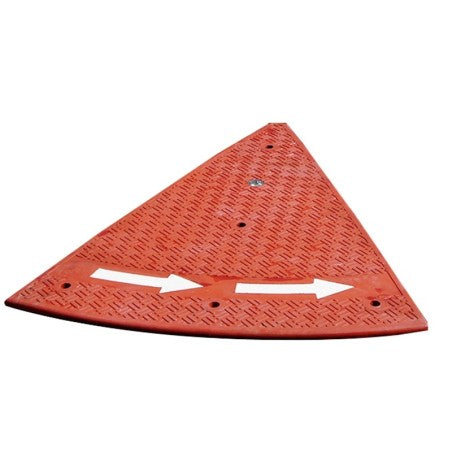 Rond-point caoutchouc 8 éléments livré avec fixations + H de liaison