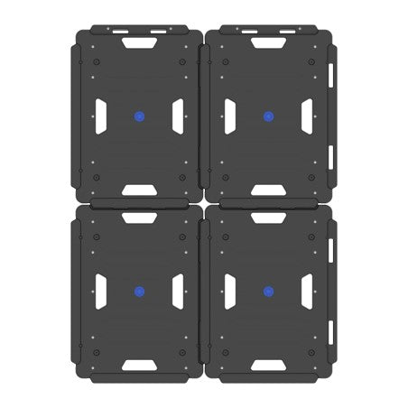 Plateau roulant avec roues repliables