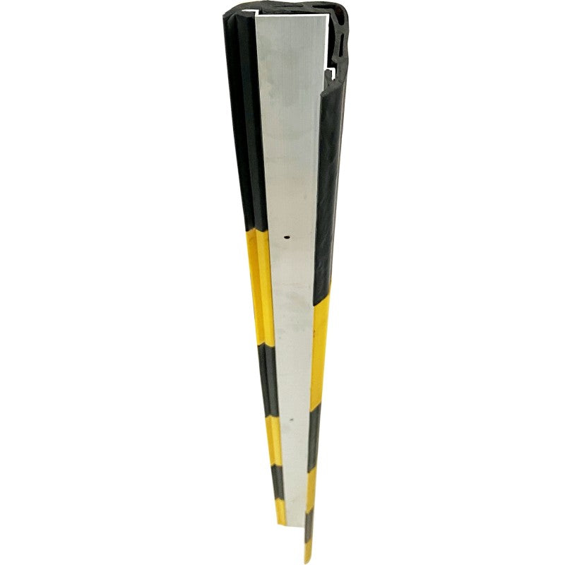 Protection d'angle en caoutchouc avec profil aluminium