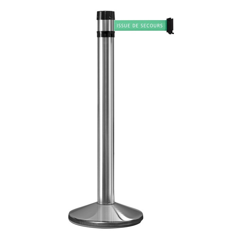 Poteau base lestée sangle 4m