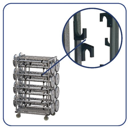 Chariot de transport pour 16 poteaux