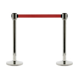 lot-2-poteaux-a-sangle-chrome-rouge-10-metres