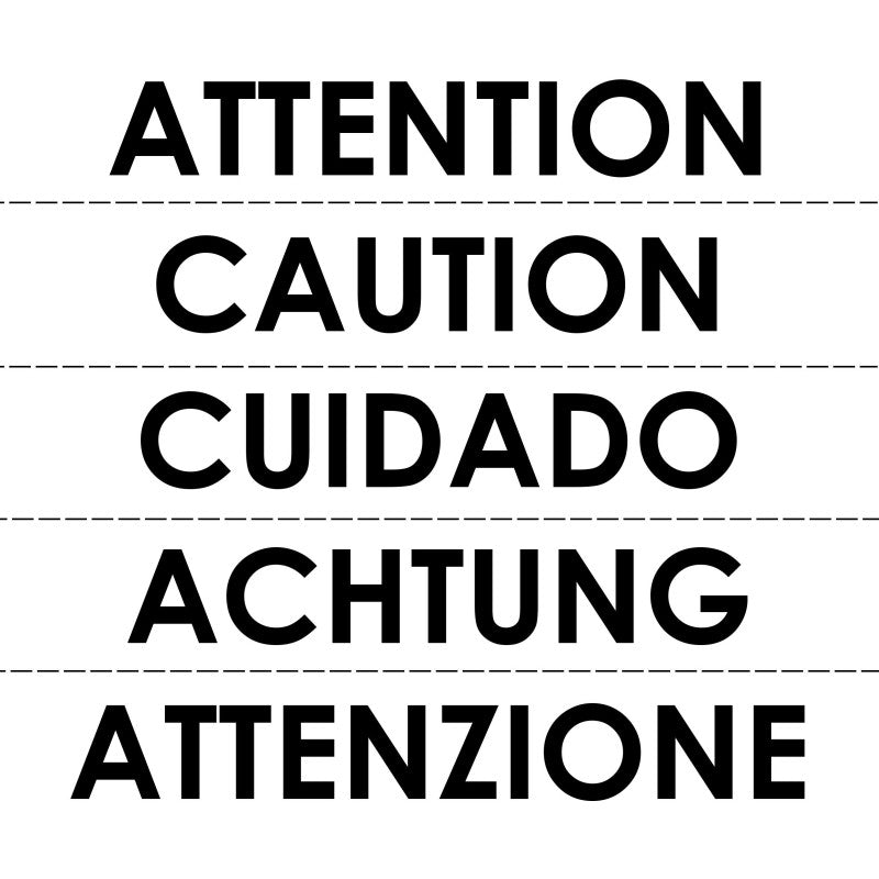 Sticker transparent avec pictogramme