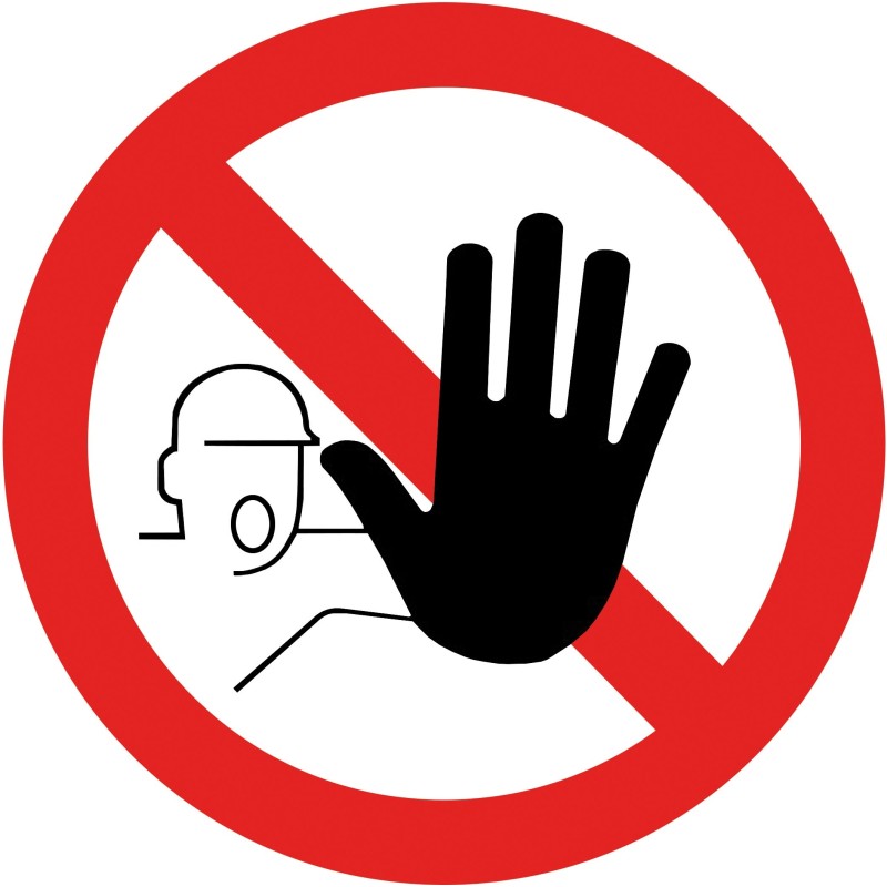 Sticker transparent avec pictogramme