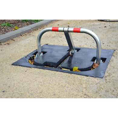 Base en caoutchouc pour arceau de parking