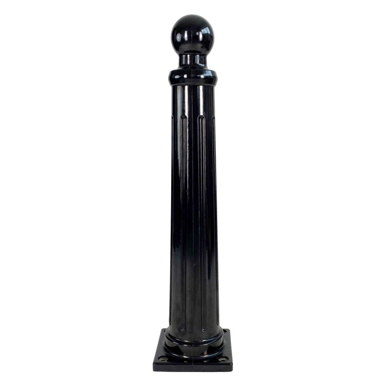Poteau à MDF à fixer avec tête boule - noir
