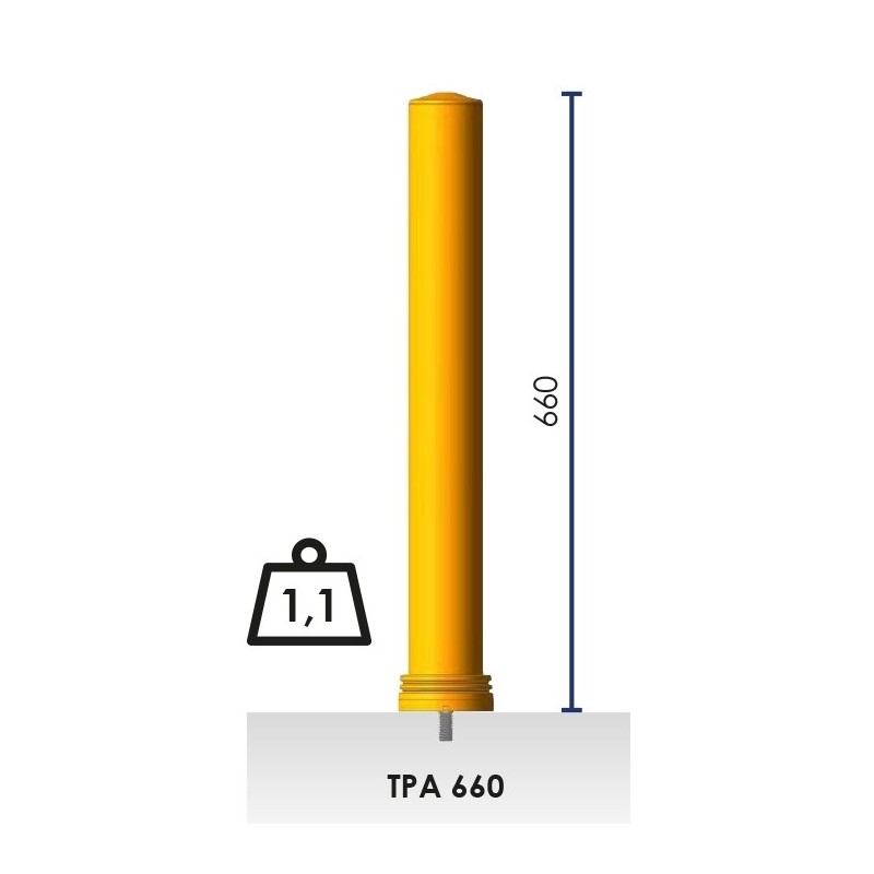 Balise flexible à mémoire de forme Ø80