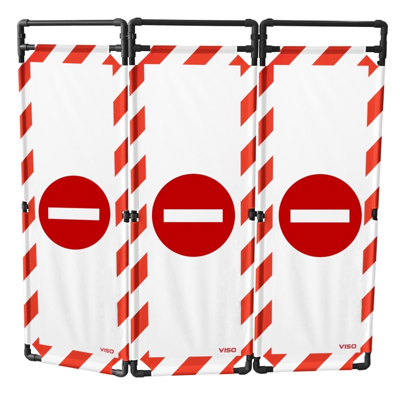 Barrière d'intervention - 3 panneaux