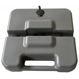 Base pour barrière d'intervention en PVC - version lestée ou non, stabilisation au sol