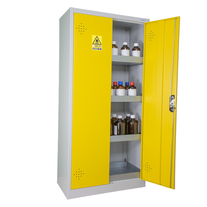 Armoire produits dangereux bicolore haute 2 portes 300 L - AZ300