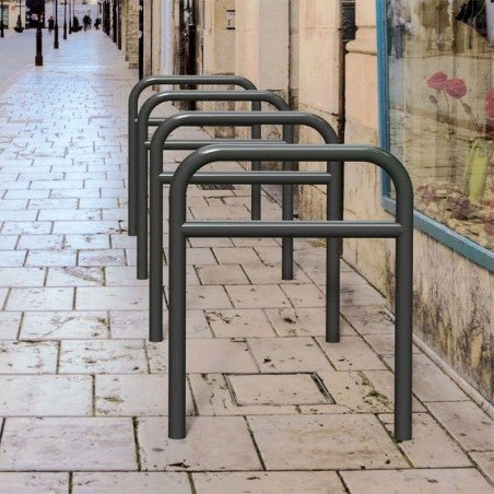 Arceau à vélo avec traverse à sceller