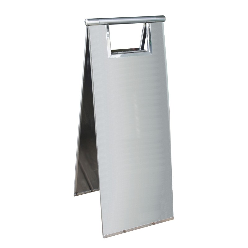 Stainless steel danger warning stand - Viso