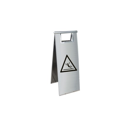 Stainless steel danger warning stand - Viso