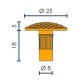 Tactile paving stud 25mm - Viso