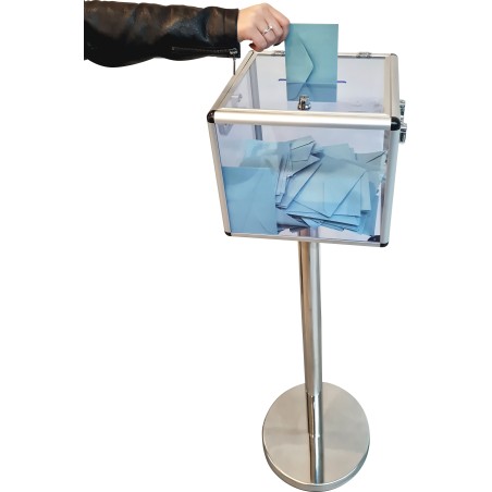 Ballot box on a post for 500 to 1000 ballots - Viso