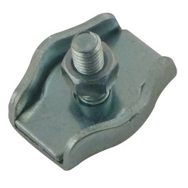 Zinc-plated flat one-bolt...