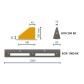 Angle for thermoplastic boundary border - Viso