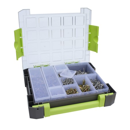 Case with removable lidded containers - Viso