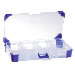 Compartment box with rubber...