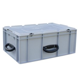 Handling crate with a lid,...