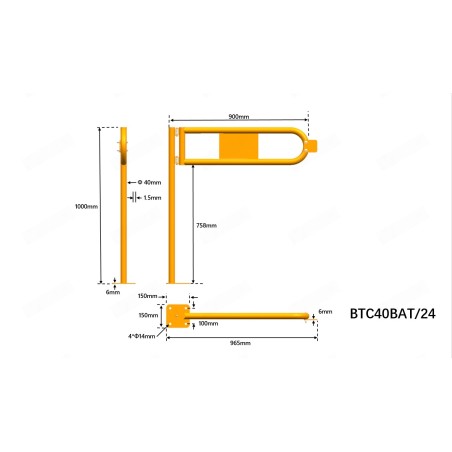 Porte battante 240mm - Viso