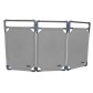 Inox Intervention barrier - 3 panels - Viso