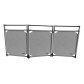 Inox Intervention barrier - 3 panels - Viso