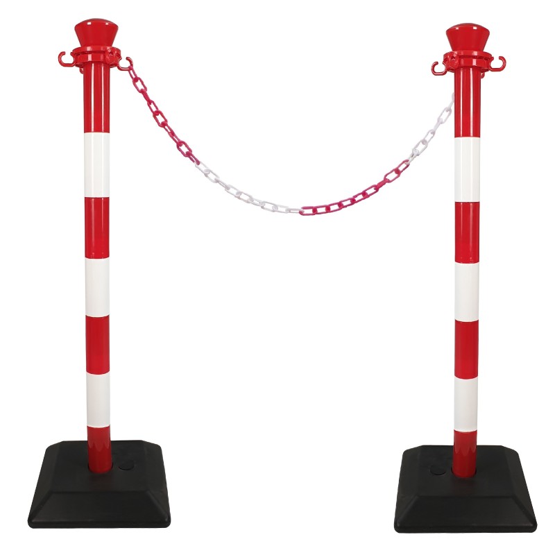 Plastic bollard with chain - Monobloc - Viso