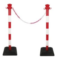 Plastic bollard with chain - kit - Viso