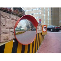 Convex safety mirror with visor - Viso