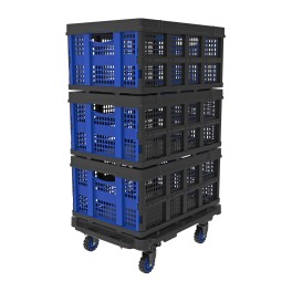 Foldable perforated crate,...