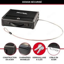 Coffre-fort compact avec câble de fixation - Master  lock - Format S