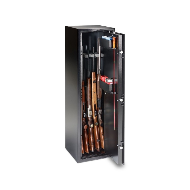 Armoire 5 fusils + coffret interne - Serrure à clé - BURG WÄCHTER Ranger N5S