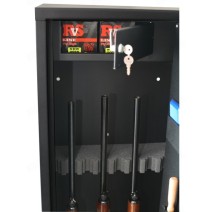 Armoire 6 fusils + coffret interne - Serrure à clé - FORTIFY DELTA 6