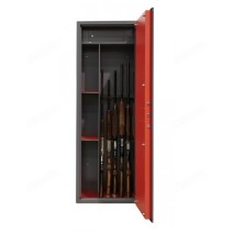 Armoire 6 fusils + coffret interne - Serrure à clé - COFFREFORTPLUS CFPPOI6