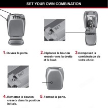 Boite à clés sécurisée - Fixation murale -MASTERLOCK - 5415EURD